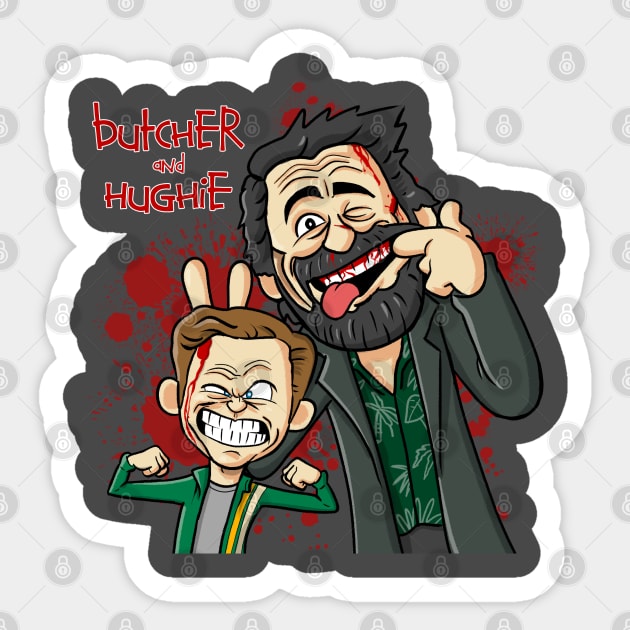 Butcher and Hughie Sticker by MarianoSan